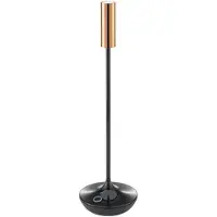 Sigor LED Akku-Tischleuchte "Nucandle" 1,6W 827 (Warmton-extra) Keramikschwarz + Kupfer dimmbar