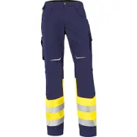 Kübler Hose REFLECTIQ Klasse 1 warngelb/dunkelblau Form 2208 Grösse 27K