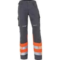 Kübler Hose REFLECTIQ Klasse 1 warnorange/anthrazit Form 2208 Grösse 28K