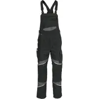 Kübler ACTIVIQ cotton+ Latzhose schwarz/anthrazit 94