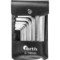 Fortis Winkelschraubendreher-Satz in Kunststofftasche / 10-teilig