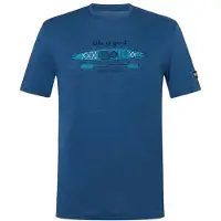 Super.natural - River Pleasure Tee - Merinoshirt Gr S blau