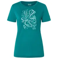 Super.natural - Women's Under The Sea Tee - Merinoshirt Gr XS pacific /grün