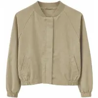 Mazine - Women's Short Cotton Bomber - Freizeitjacke Gr L beige