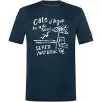 Super.natural - Cote D'Azur Tee - Merinoshirt Gr L blau