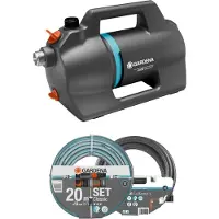 Gardena 4200 Silent Set, 600 W, AC, 3,9 bar, 4200 l/h, IPX4, Orange, Grün, Grau