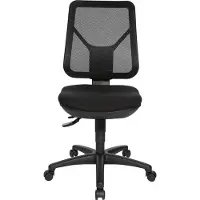 Topstar Bürodrehstuhl Sitzhöhe 430-510mm schwarz mit Lendenwirbelstütze ohne Armlehnen