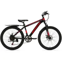 Generation Baturo Mountainbike 24-Zoll - Rot - Schutzbleche