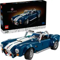 LEGO Icons Shelby Cobra 427 S/C - Modellauto zum Sammeln - Spielzeugauto mit funktionierender Lenkung, detailliertem V8-Motor und Zubehör - DIY Set - Kreatives Geschenk für Oldtimerfans - 10357