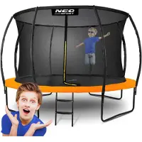 Neo-Sport Profiliertes Gartentrampolin 12 Fuß/374 cm mit -Innennetz
