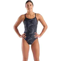 Arena - Women's Fireflow Swimsuit Lightdrop Back - Badeanzug Gr 38 grau/schwarz