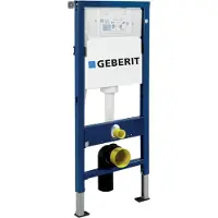 Geberit 458103001 Montage-Element Duofix Basic für Wand-WC, mit Spülkasten UP100 112 cm, Kunststoff, Blau/Weiß