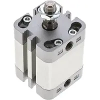 AirTec ISO 21287 Doppeltwirkender Kompaktzylinder 32-20mm - Magnetisch - Stange mit Außengewinde