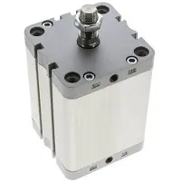 AirTec ISO 21287 Kompakter doppeltwirkender Zylinder 80-80mm - Magnetisch - Stange mit Außengewinde