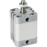 AirTec ISO 21287 Doppeltwirkender Kompaktzylinder 100-40mm - Magnetisch - Stange mit Außengewinde