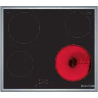 Bosch Serie 4 PKE645BA2E, Schwarz, Integriert, 60 cm, Keramik, Glaskeramik, 4 Zone(n)