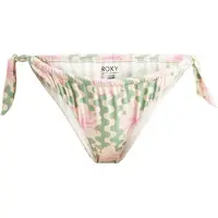Roxy Bikini-Hose "Hibiscus Daze", Damen, Gr. XL, bunt (grün), Obermaterial: 87% Nylon, 13% Elasthan., Badehosen Bikini-Hose