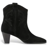 Ba&sh für Damen. 2E25NCAS Neue Casey Lederstiefeletten schwarz (36), 3 bis 5 cm, Keine, Lässig