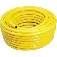 MEGA GROUP Megaflex PVC-Wasserschlauch 1 Zoll (innen-Ø 25 mm) x 50 m Länge, max. 7 bar, gelb