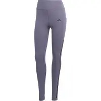 Adidas 1100000002199 PERFORMANCE "OPTIME 3-STREIFEN FULL LENGTH LEGGINGS", Damen, Gr. L, N-Gr, lila (preloved violet, normal, gr.), Obermaterial: 77% Polyester, 23% Elasthan, Hosen 1100000002199
