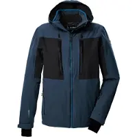 Killtec Herren Skijacke/Funktionsjacke mit abzipbarer Kapuze und Schneefang KSW
