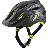 Alpina sport Alpina Fahrradhelm Carapax JR schwarz/neongelb matt, Gr.51-56cm