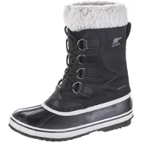 Sorel Damen Winter Carnival Boot WP wasserdichte Schneestiefel, Black, Stone, 38