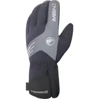 Chiba Winter-Fahrradhandschuhe Thermo Plus (Oberhand aus winddichtem Stretch-Fabric) schwarz - 1 Paar