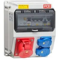 ABN SY15Z Steckdosenkombi Einbausatz 1xCEE 16A,2xSCHUKO für
