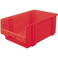 LA-KA-PE LA KA PE Sichtlagerkasten Größe 1B rot Länge 500 / 450 x Breite 300 x Höhe 200mm aus Polystyrol stapelbar - LK1B