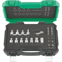 Fortis 4317784707008, 1/2+1/4", 27 Kopf/Köpfe, Chrom-Vanadium-Stahl