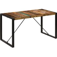 Syfax Esstisch 140x70x75 cm Altholz Massiv