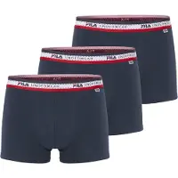 FILA Boxershorts "MAN BOXER SHORTS" 3er Pack, elastischer Logo-Webbund, ohne Eingriff