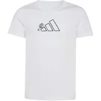 Adidas T-Shirt SPORTSWEAR "JUNIOR GIRLS MIT TIERMOTIV", Mädchen, Gr. 140, weiß, Obermaterial: 100% Baumwolle, normal, Rundhals, Shirts T-Shirt