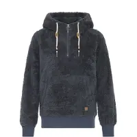 Oxmo Longpullover "Sweatshirt OXAnoush", Damen, Gr. L, blau (total eclipse), Obermaterial: 100% Polyester PES., Pullover Longpullover