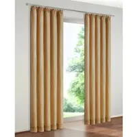 Wirth Vorhang "Trondheim 234 g/m2" Gr. 11, gelb (ocker), B:172cm H:245cm, Chenille, Polyacryl, Gardinen, Vorhang