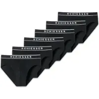 Schiesser Herren Slips, 6er Pack - "95/5", Rio Briefs, Logo-Bund, Stretch Baumwolle
