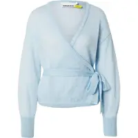 Armedangels MOHAIR-MIX WICKELSTRICKJACKE | Bio-Woll-Mix - blau (S)