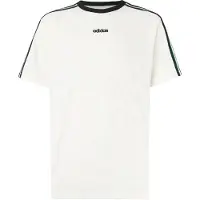 Adidas T-Shirt ORIGINALS "JACQUARD JERSEY", Herren, Gr. L, beige (sanftes weiß), Obermaterial: 100% Polyester, Rundhals, Shirts T-Shirt