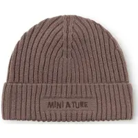 Mini A Ture Matboje Fleece Lined beanie. RWS peppercorn plum (4660) 8-10y