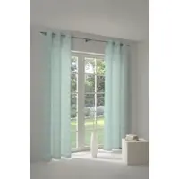 Adam Audio Vorhang ADAM "Retro Floret" Gr. 3, blau (türkis), B:145cm H:225cm, Jacquard, Baumwolle (Bio-Baumwolle), Gardinen, Vorhang, aus 100% Bio-Baumwolle