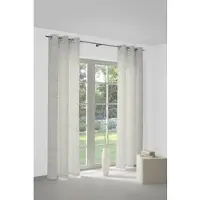 Wirth Vorhang "Gospic" Gr. 5, braun, B:132cm H:255cm, Jacquard, Baumwolle, Polyester, Gardinen, Vorhang