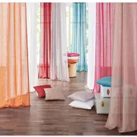 Otto Home Gardine "REGINA" Gr. 5, beige (creme), B:140cm H:265cm, Voile, Polyester, Gardinen, Gardine, Vorhang, Fertiggardine, 2-er Set, transparent, modern, Topseller