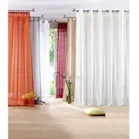 Otto Home Gardine "REGINA" Gr. 2, weiß, B:140cm H:175cm, Polyester, Gardinen, Gardine, Vorhang, Fertiggardine, 2-er Set, transparent, modern, Struktur