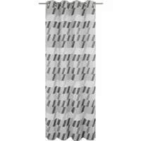 Wirth Vorhang "Bray" Gr. 4, grau (dunkelgrau), B:132cm H:245cm, Jacquard, Baumwolle, Polyester, Gardinen, Vorhang