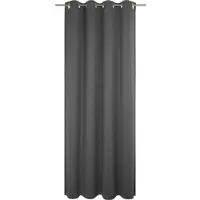 Wirth Vorhang "Trondheim B", grau, B:132cm H:325cm, Chenille, Polyacryl, Gardinen, Vorhang