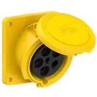Pce 4351-4fd CEE-Anbausteckdose schräg (106x110) 63A 5p 4h IP44 POWER TWIST 43514fd
