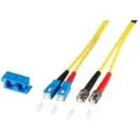 EFB Elektronik O2073.15 Duplex Jumper SC-ST 9/125μ, OS2, LSZH, gelb, 3.0mm, 15m O207315