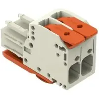 Wago 831-1102/322-000 1-Leiter-Federleiste,Hebel,Push-in CAGE CLAMP,lichtgrau 8311102322000 - 24 Stück