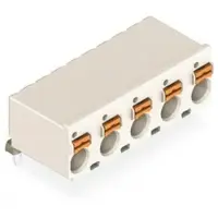 Wago 2092-4375/200-000 1-Leiter-THR-Federleiste, abgewinkelt,Drücker,Push-in CAGE CLAMP,lichtgrau 20924375200000 - 100 Stück